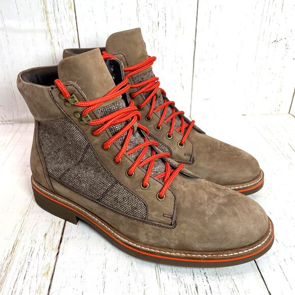 Penguin by Munsingwear Hiker Boots Brown Suede US Mens Size 8.5 Lace Up - Picture 1 of 11